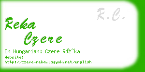 reka czere business card